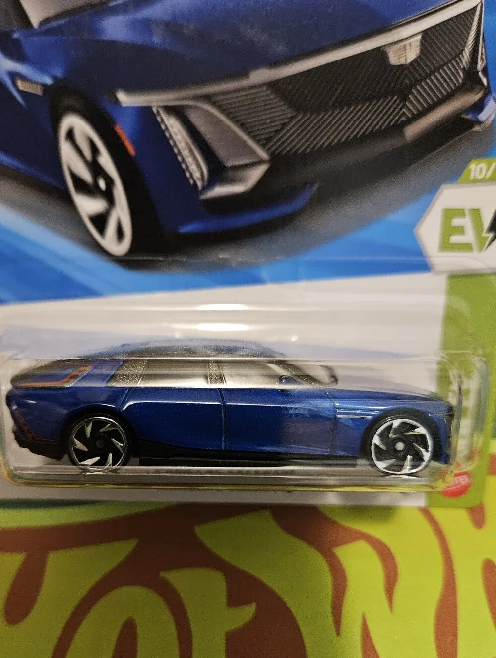HotWheels Cadillac Celcstiq Blue Electric Concept Car